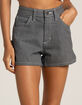 DICKIES High Rise Hickory Stripe Womens Carpenter Shorts image number 2