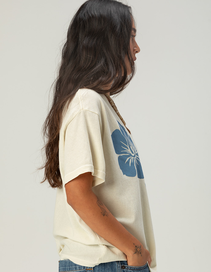 ROXY Hibiscus Womens Oversized V-Neck Tee image number 2