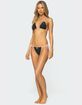 EDIKTED Leigh Polka Dot Triangle Bikini Top image number 3