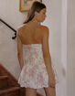 WEST OF MELROSE Printed Bubble Hem Womens Tube Dress image number 4
