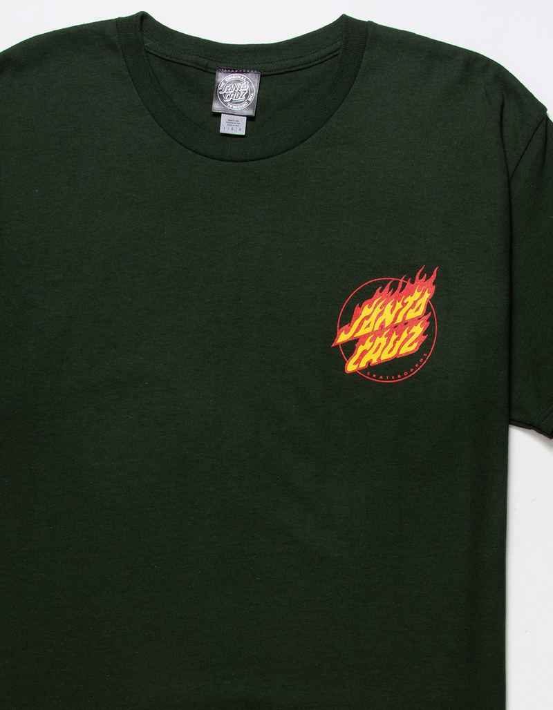SANTA CRUZ Flaming Dot Mens Tee image number 1