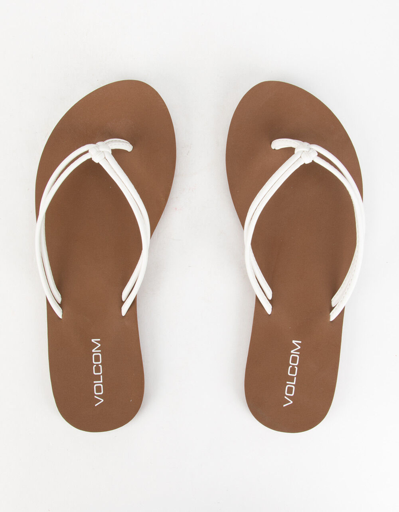 VOLCOM Forever And Ever Womens White Sandals image number 1