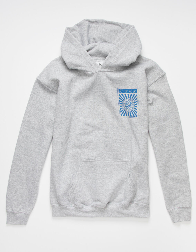 BLUE CROWN Kanji Sunburst Boys Hoodie image number 1