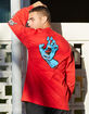 SANTA CRUZ Screaming Hand Mens Red T-Shirt image number 1