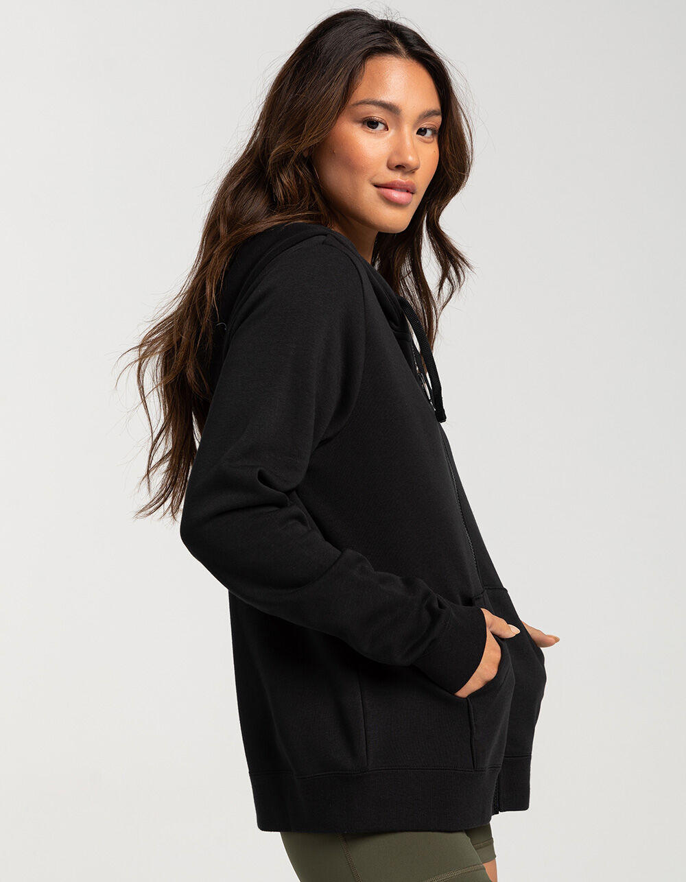 nike essential zip up hoodie womens