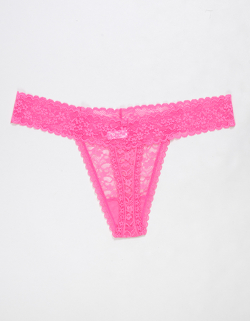 FULL TILT Allover Lace Thong Alternative Image