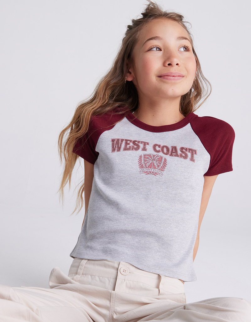 FULL TILT West Coast Girls Raglan Tee image number 0