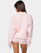 EDIKTED Lorie Oversized Knit Polo Sweater image number 3
