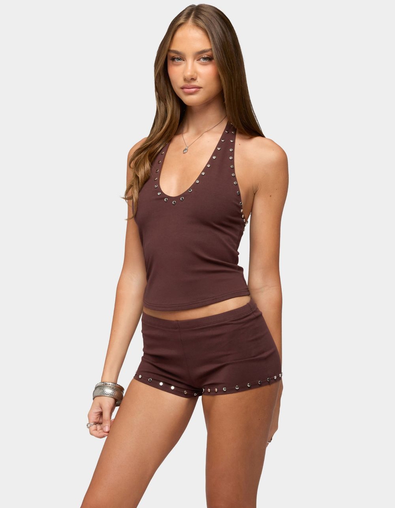 EDIKTED Ariadna Studded Halter Top image number 1