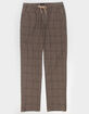 BRIXTON Broadway Houndstooth Relaxed Elastic Waist Mens Pants image number 1