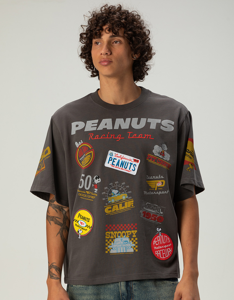 RSQ x Peanuts Racing Mens Boxy Tee image number 0
