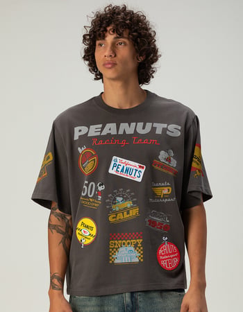 RSQ x Peanuts Racing Mens Boxy Tee Primary Image