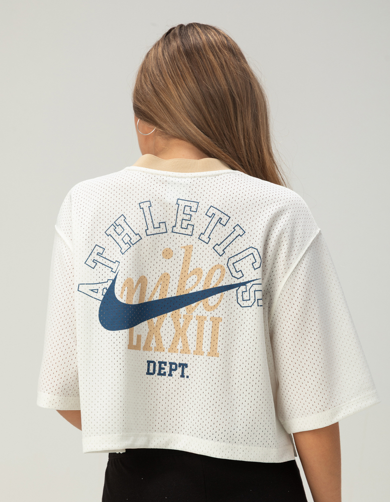 NIKE Womens Crop Mesh Jersey image number 0