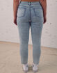 RSQ Vintage Womens Acid Wash Mom Jeans image number 4