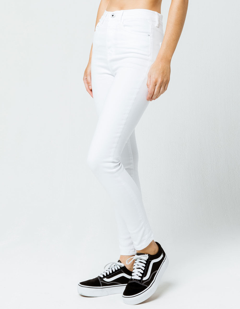 SNEAK PEEK White Womens Skinny Jeans image number 1