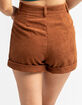 SKY AND SPARROW Womens Corduroy Shorts image number 3