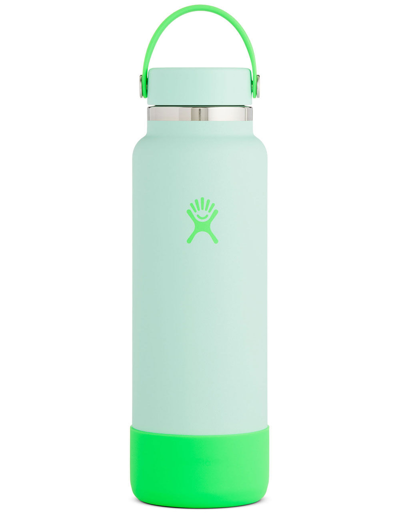 HYDRO FLASK Prism Pop Green 40oz Wide Mouth Water Bottle image number 0