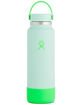 HYDRO FLASK Prism Pop Green 40oz Wide Mouth Water Bottle image number 1