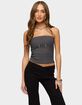 EDIKTED Maryah Paneled Stud Strapless Top image number 1