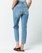 RSQ High Rise Medium Wash Womens Straight Leg Jeans image number 3