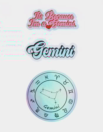 Gemini Zodiac Stickers Gemini Zodiac Stickers Primary Image
