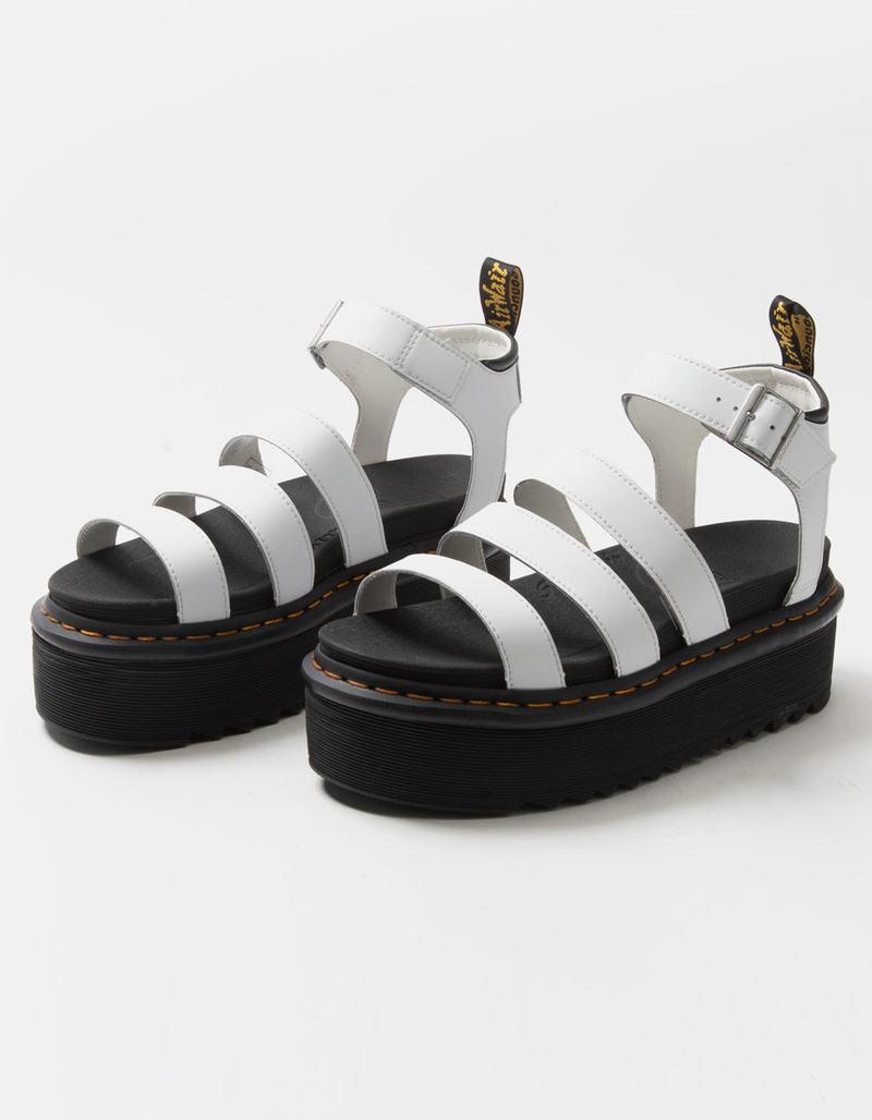 DR. MARTENS Blaire Quad Hydro Leather Womens Platform Sandals image number 0