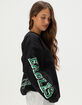 JUNK FOOD Philadelphia Eagles Glitter Womens Crewneck Sweatshirt image number 3