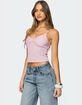EDIKTED Aryah Ruffled Tank Top image number 3