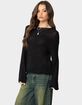EDIKTED Drop Shoulder Light Knit Sweater image number 3