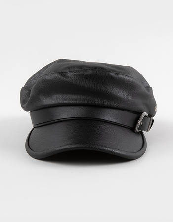 Phoenix Faux Leather Womens Fiddler Cap Alternative Image