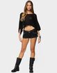EDIKTED Laline Oversized Knit Crop Top image number 4