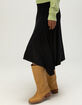 FULL TILT Womens Asymmetric Midi Skirt image number 3
