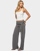 EDIKTED Juliena Ribbed V-Neck Tank Top image number 4