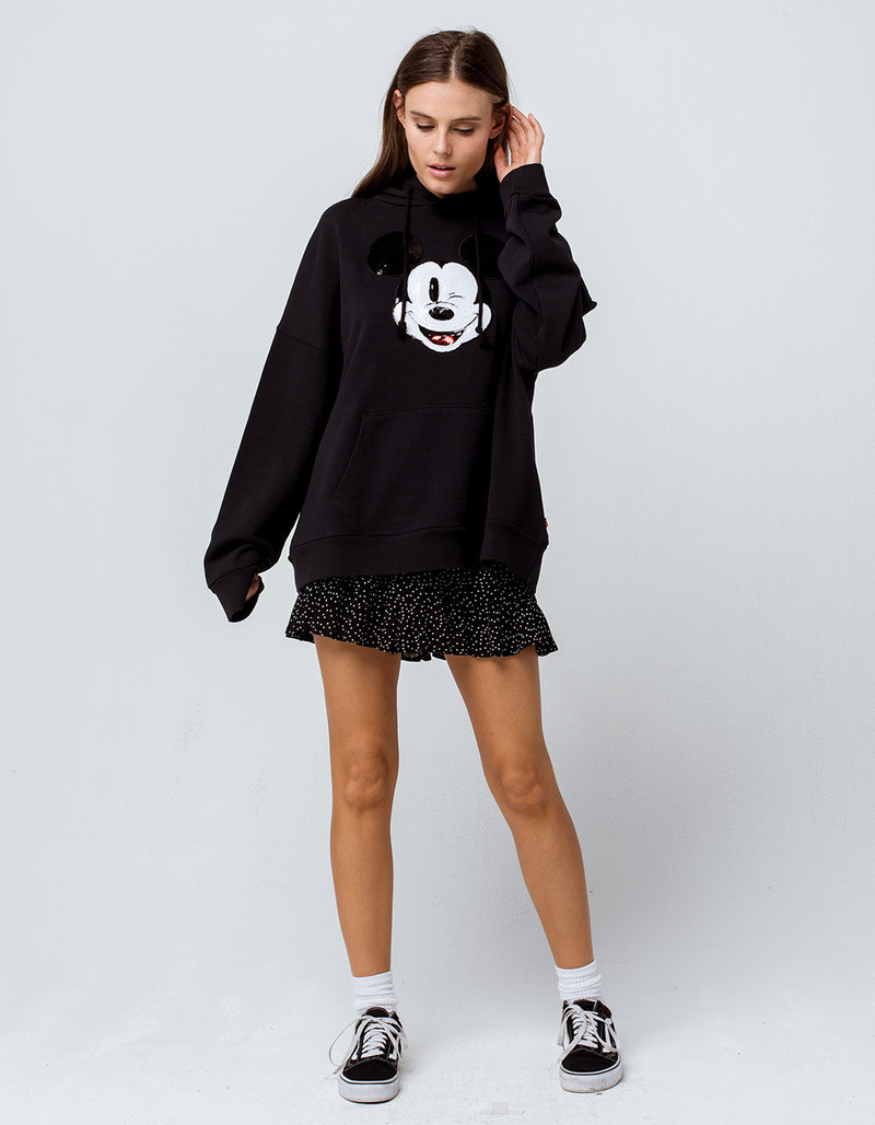 LEVI'S x Mickey Sequin Patch Womens Hoodie image number 3