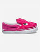 VANS Slip On Friend Party Fur Magenta & True White Girls Shoes image number 1