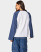 EDIKTED Oversized Raglan Long Sleeve Tee image number 5