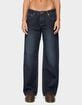 EDIKTED Raelynn Washed Low Rise Baggy Jeans image number 1