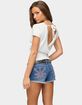 EDIKTED Vaila V-Neck Wrap Knit Top image number 3