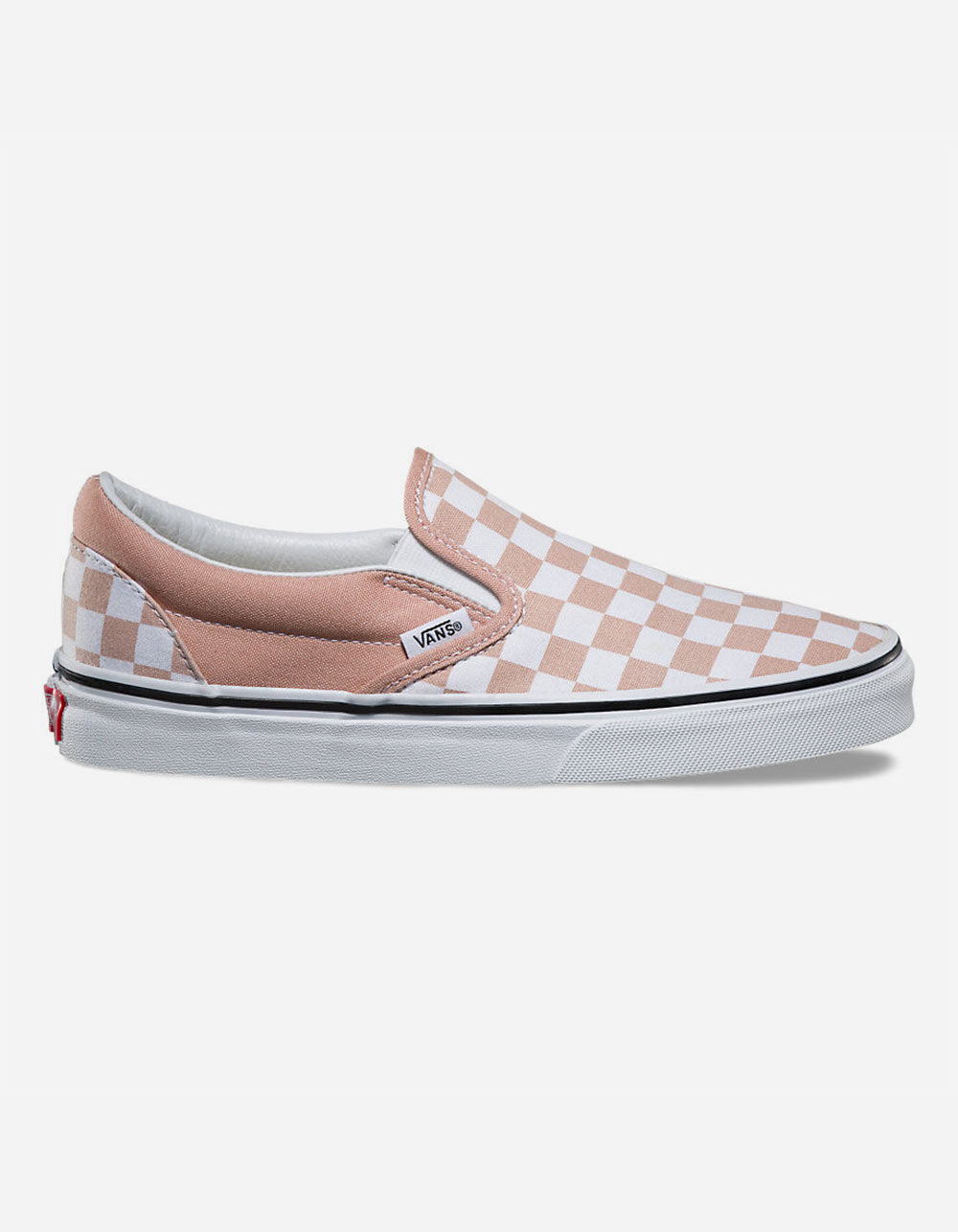 blush checkered vans