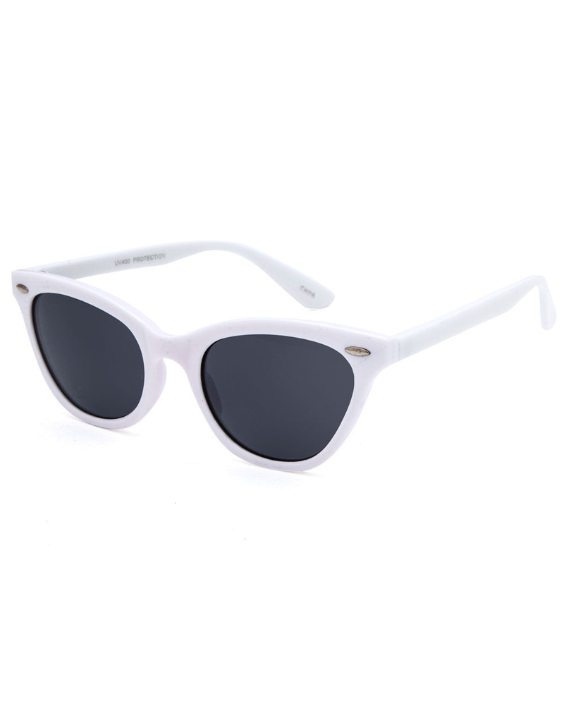 FULL TILT Jenny Cat Eye White Girls Sunglasses image number 0