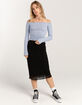 RSQ Womens Low Rise Lace Midi Skirt image number 1