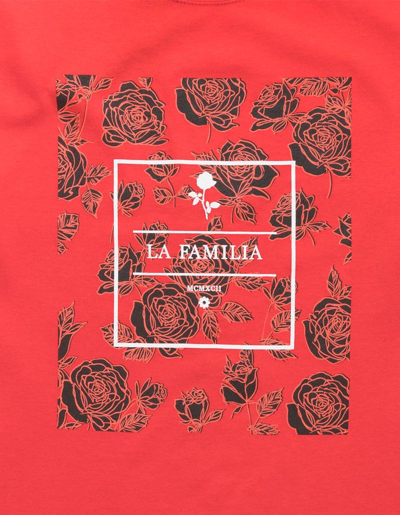 LA FAMILIA Core Rose Red Mens T-Shirt image number 1