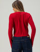 FULL TILT 3 Tie Front Womens Pointelle Cardigan image number 5