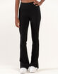 FULL TILT Side Slit Womens Flare Pants image number 2