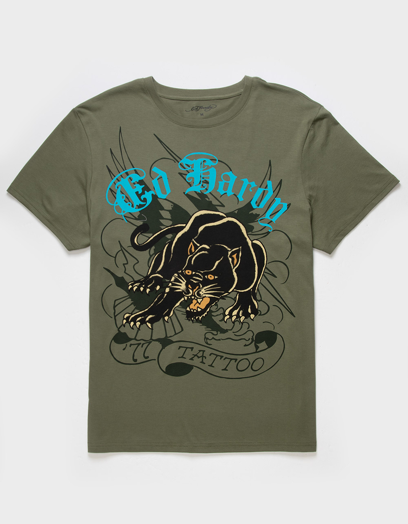ED HARDY Crouching Panther Mens Tee image number 0