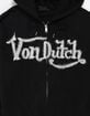 VON DUTCH Patch Mens Zip-Up Hoodie image number 2