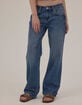 RSQ Womens Low Rise Loose Straight Jeans image number 2