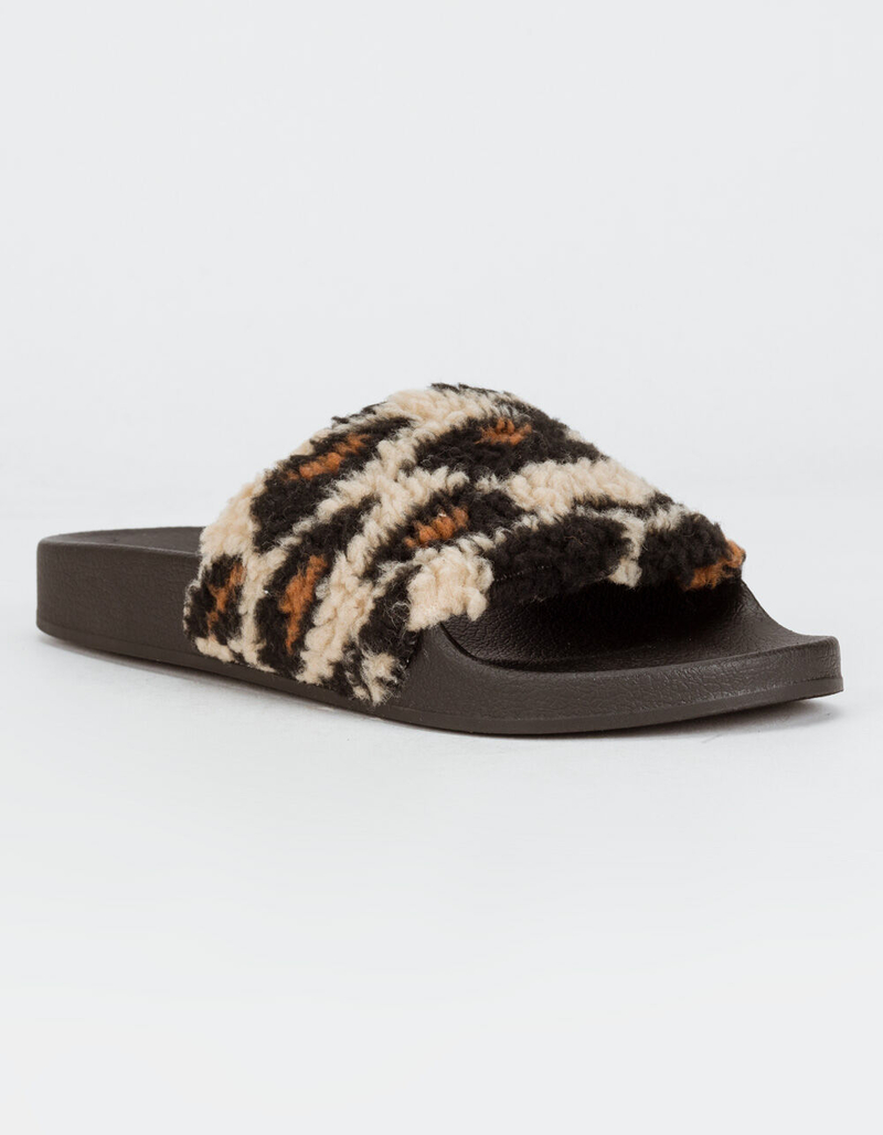 STEVE MADDEN Shear Leopard Womens Slide Sandals image number 0