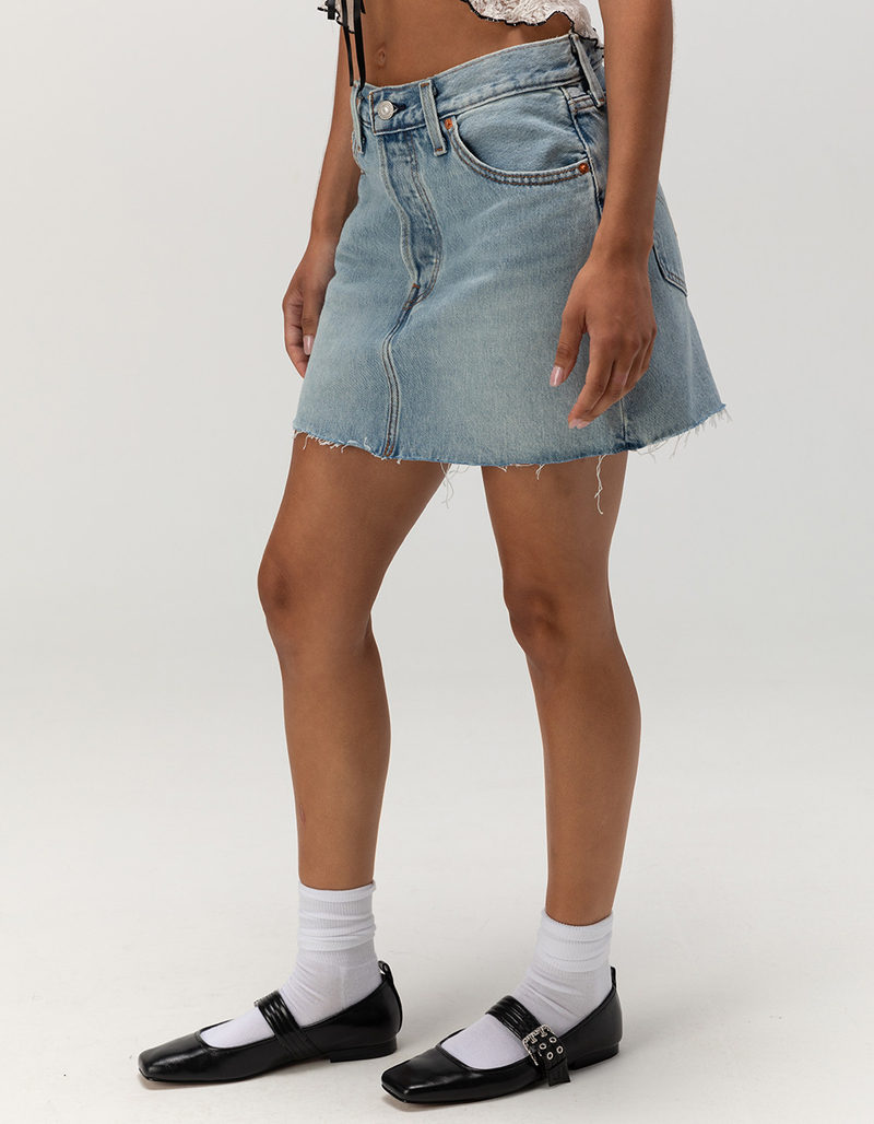 Elastic Waist Denim Skirt With Pockets by Levi’s Misses