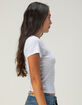RSQ Womens 33 Stripe Baby Tee image number 3